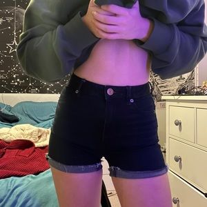 high waisted american eagle jean shorts!